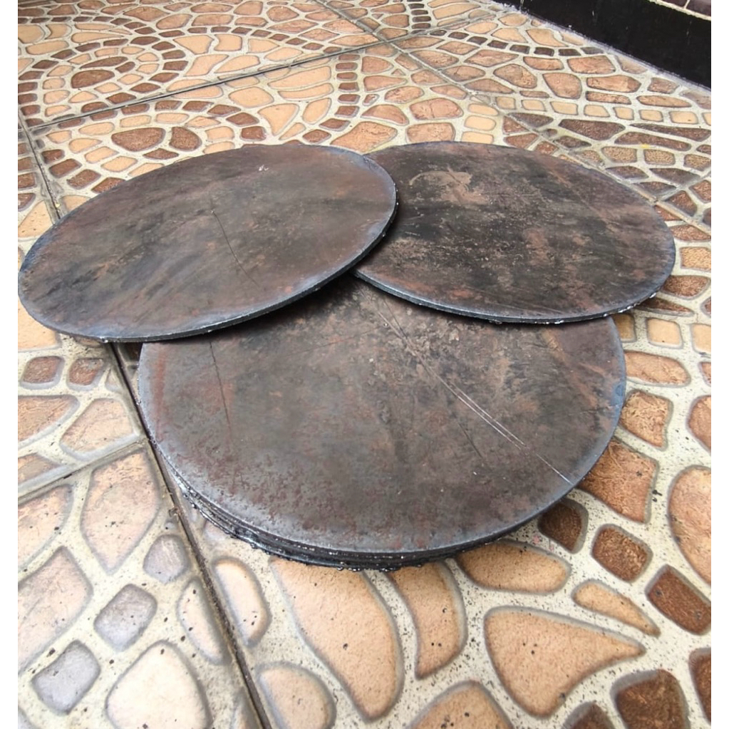 Besi Plat Bulat tebal 3mm Diameter 210mm 1 pcs