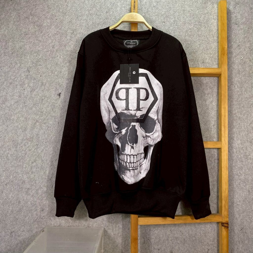 PHILIPP PLEIN Dll Crewneck Branded Bordir Cotton Flecee Premium Bahan Lembut Halus Nyaman Hangat 170
