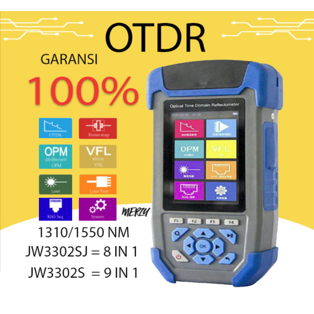 OTDR mini jw3302SJ fiber optik ftth  jarak 10m - 60km yahudd