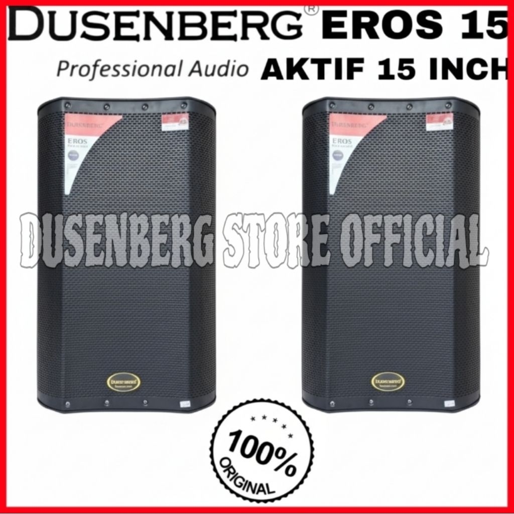 SPEAKER AKTIF BLUETOOTH KARAOKE SMART TV YOUTUBE DUSENBERG 15 INCH EROS 15 SPEAKER KARAOKE INDOOR OU