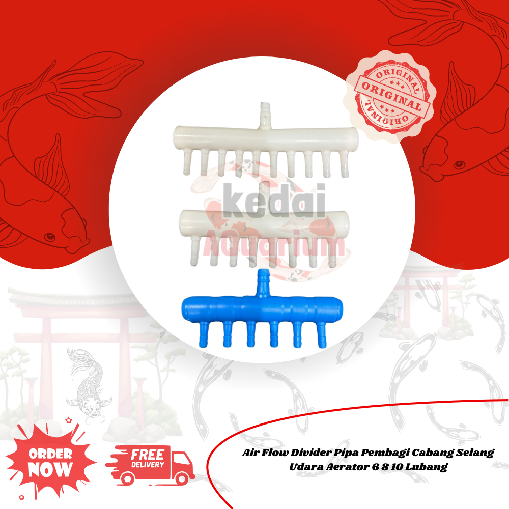 Cabang Pembagi Selang Aerator Aquarium Akuarium Cabang Selang Gelembung udara Air Flow