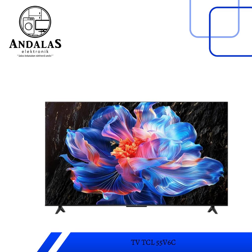 TCL AI 4K Google TV 55 inch V6D - MEMC - HDR 10 - HVA Panel - Dolby Audio - Google Play/Netflix/Yout