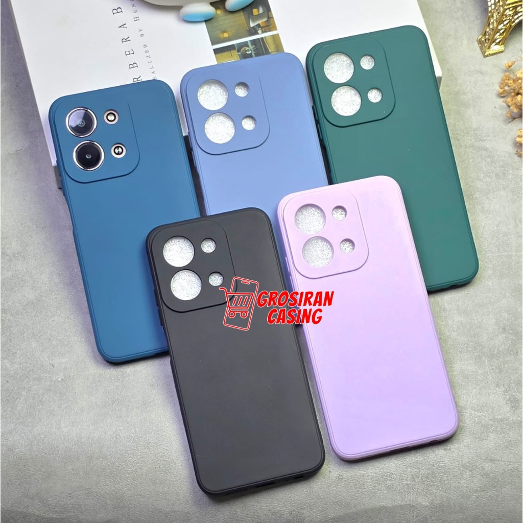 Case Macaron Square Liquid Case Redmi 15C