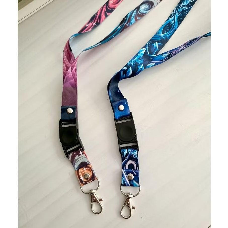 Tali Lanyard ID Card 2 Sisi Warna Gradiasi