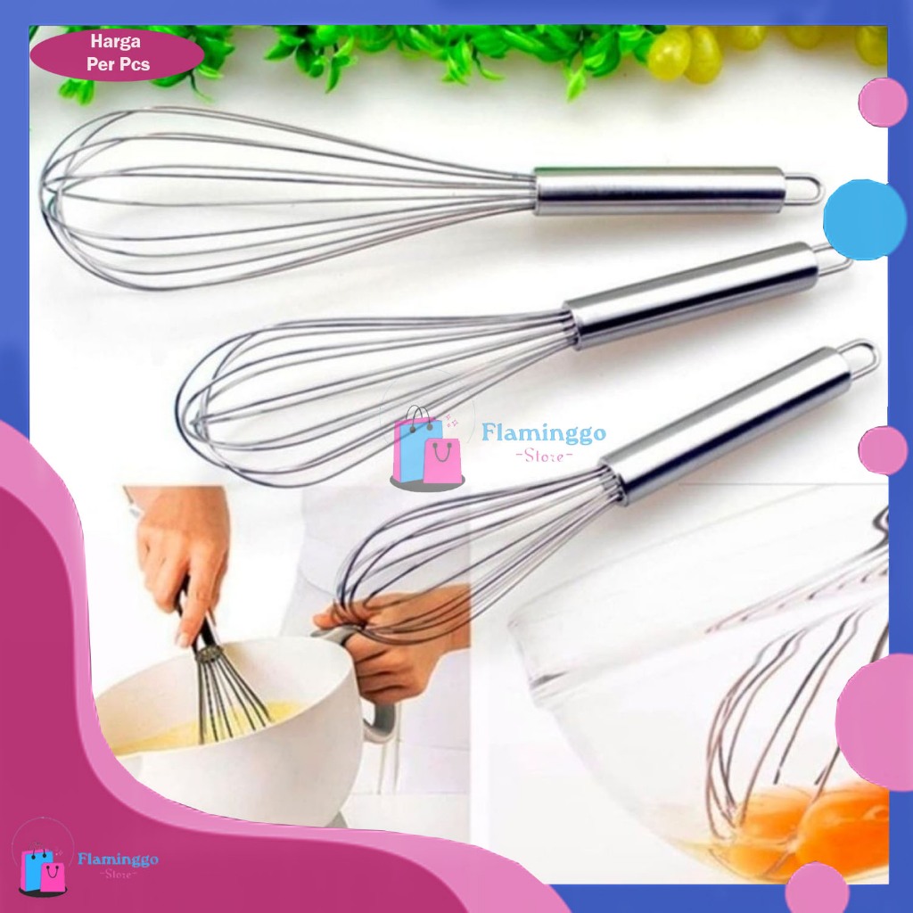 Kocokan Telur Kocokan Kue Manual Stainles