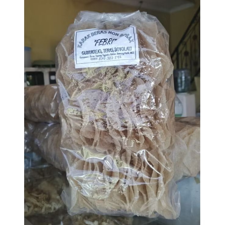 Krupuk Gendar / Karak / Kerupuk Nasi Mentah Berat 1 Kilo