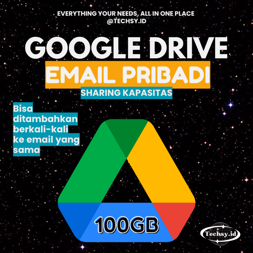 Google Drive Email Pribadi 100GB Gdrive Unlimited Shared Drive Storage Lifetime