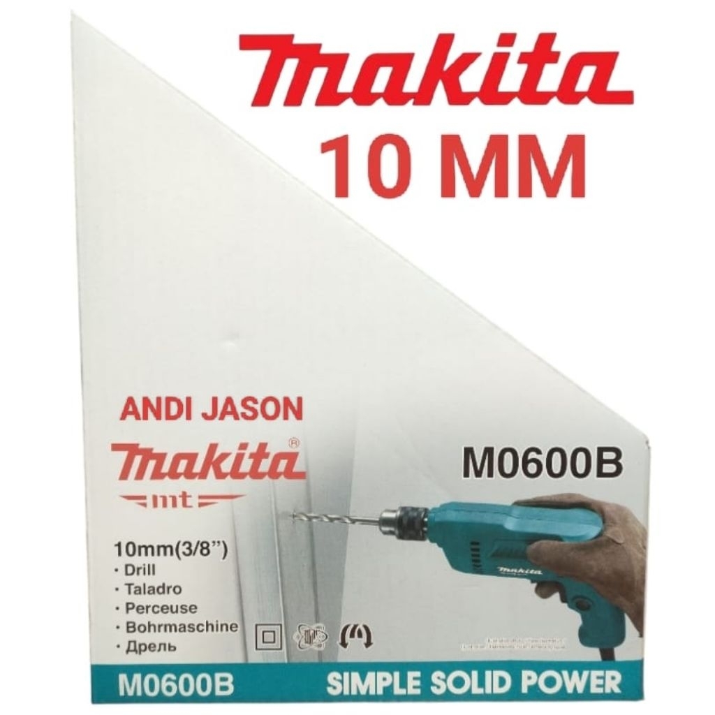 BOR LISTRIK 10MM 400W BOLAK BALIK MAKITA M0600B MESIN BOR LISTRIK MAKITA M 0600 B