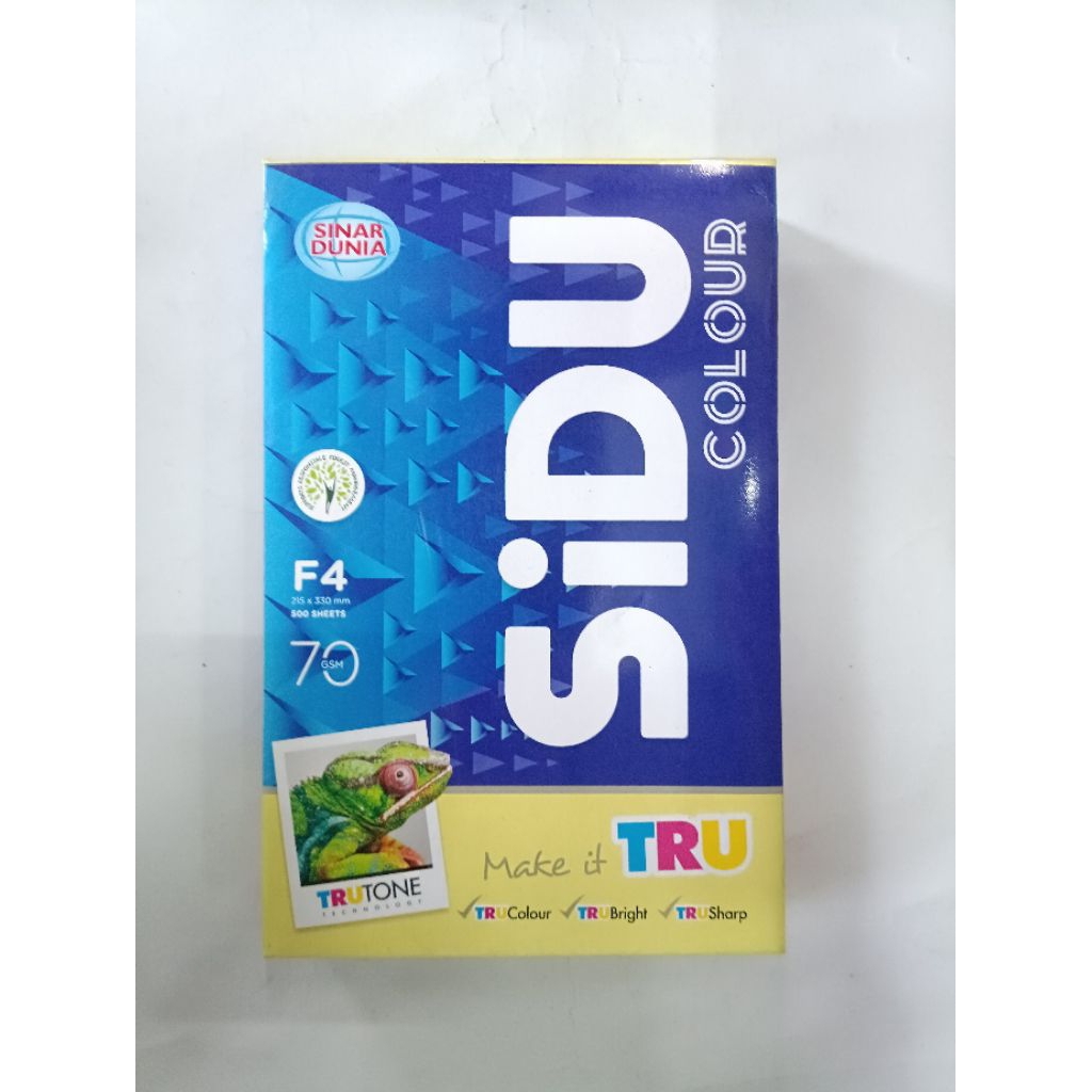 KERTAS HVS WARNA F4 70 SIDU