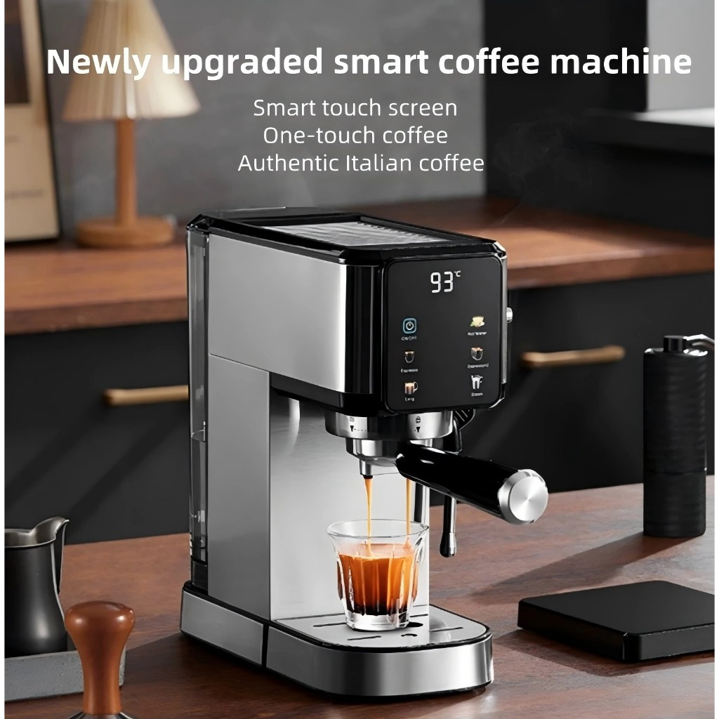Mesin Kopi 20 Bar 1350W 1L Espresso Coffee Maker Frothing Touch Screen CM5105