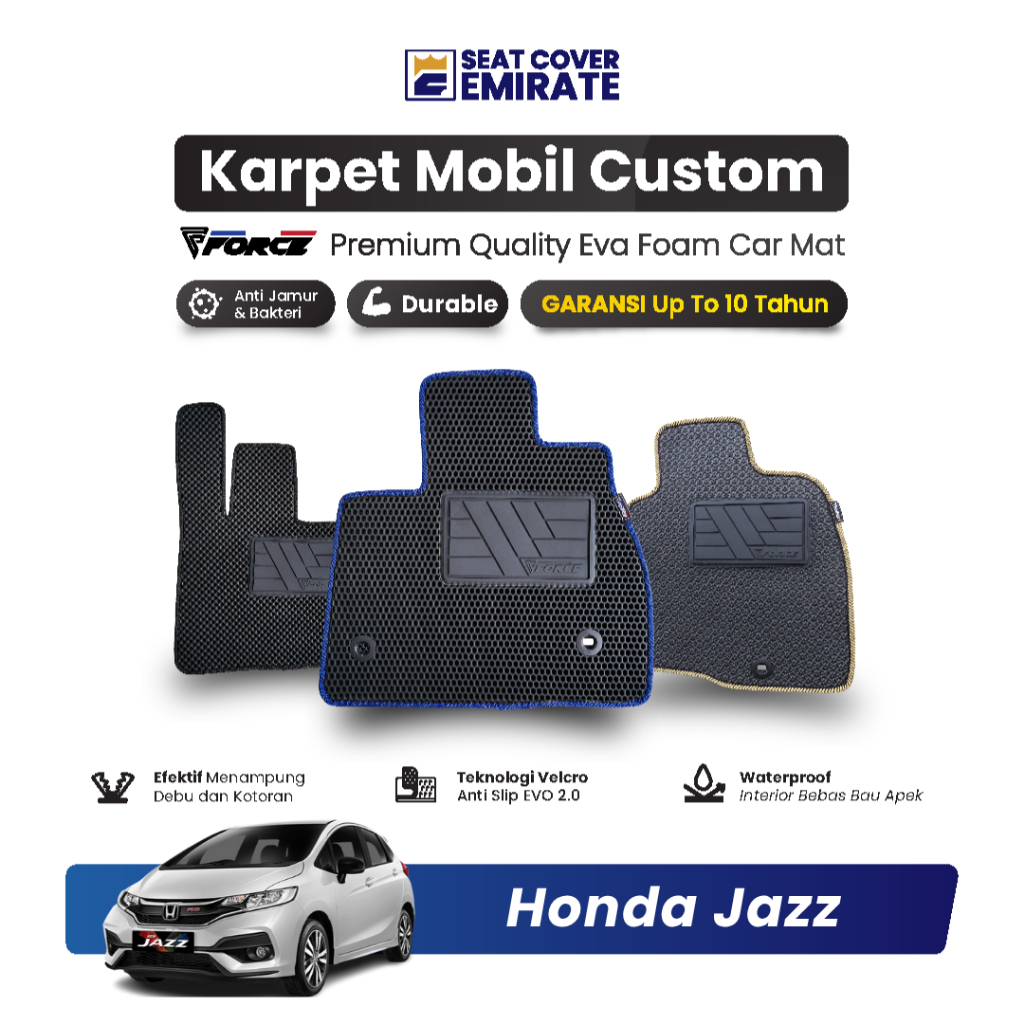 KARPET MOBIL HONDA JAZZ | EVA PREMIUM BERGARANSI BY EMIRATE