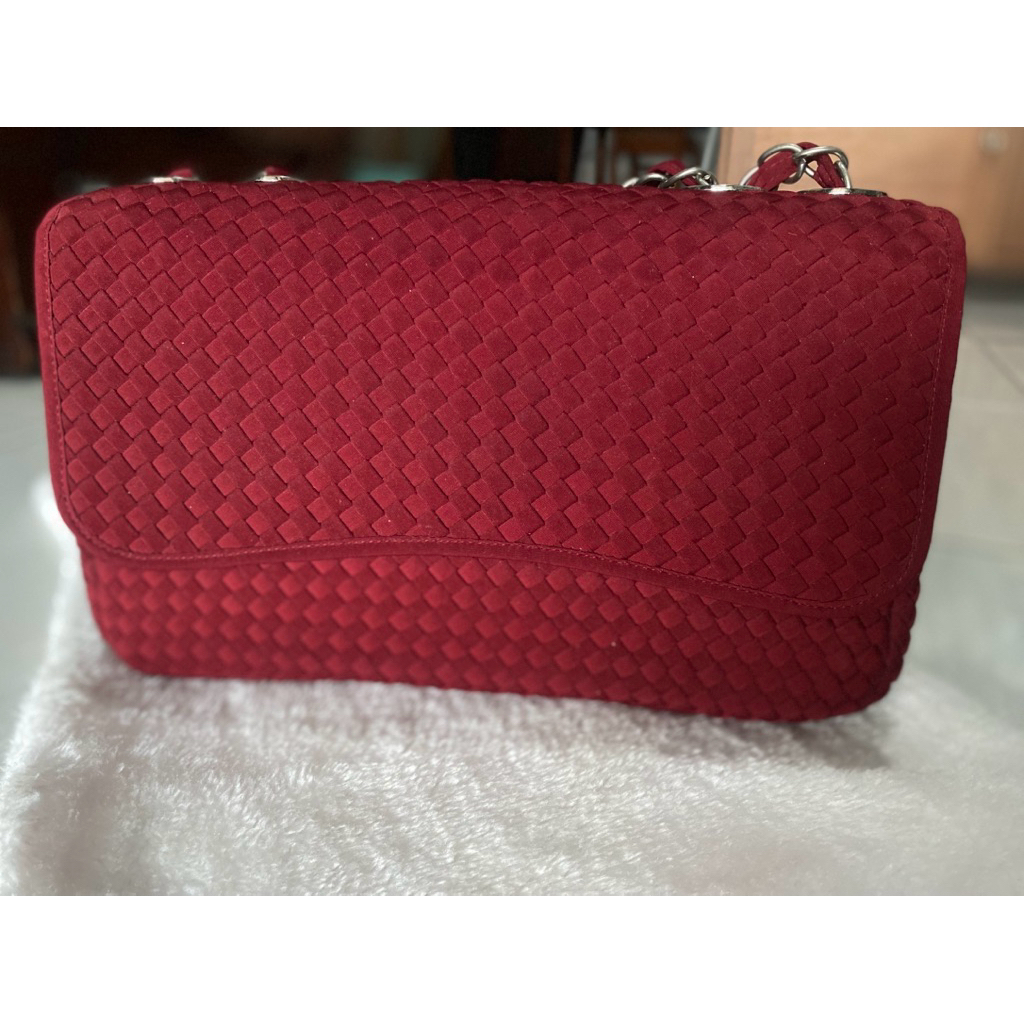 Linette Bag Warna Maroon (Preloved)