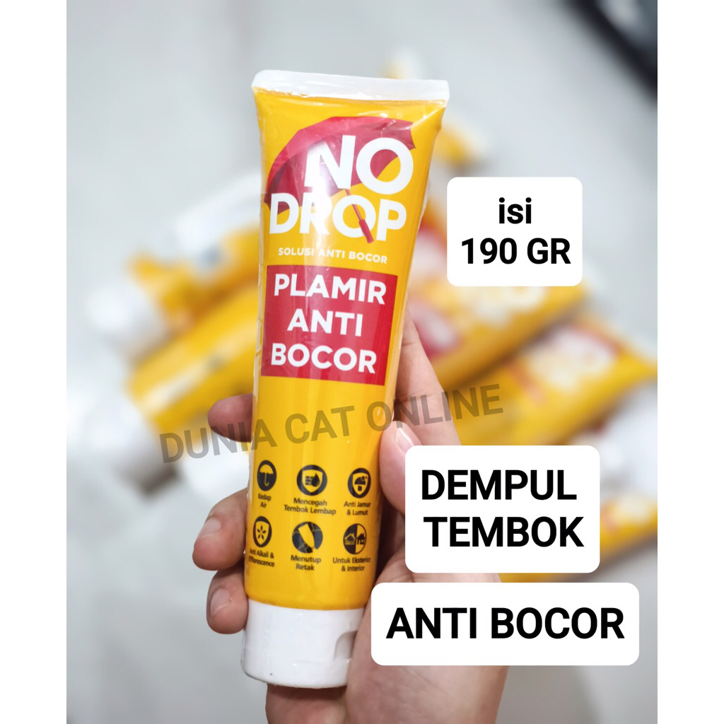 DEMPUL PLAMIR TEMBOK ANTI BOCOR NO DROP 190GRM PUTIH / UNTUK TEMBOK LEMBAB