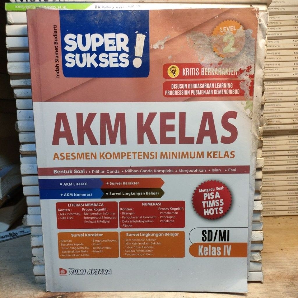 super sukses akm level 2 kelas 4 sd+kunci jawaban