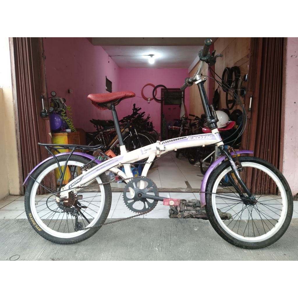Sepeda Lipat Seken Exotic UK 20 Speed 6 Siap Pakai