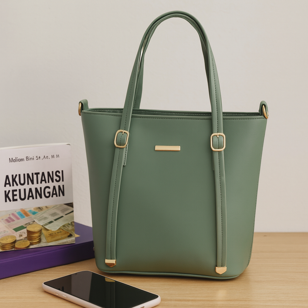 Tote Bag Wanita Chieko Tas Selempang Kerja Stylish Simple Elegan