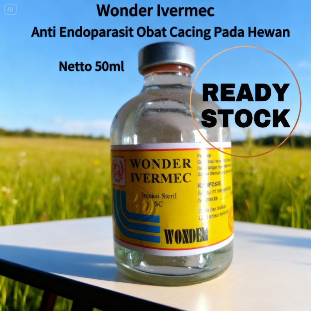 IVERMEC - WONDER | Obat Cacing, Parasit & Kutu | 50ml