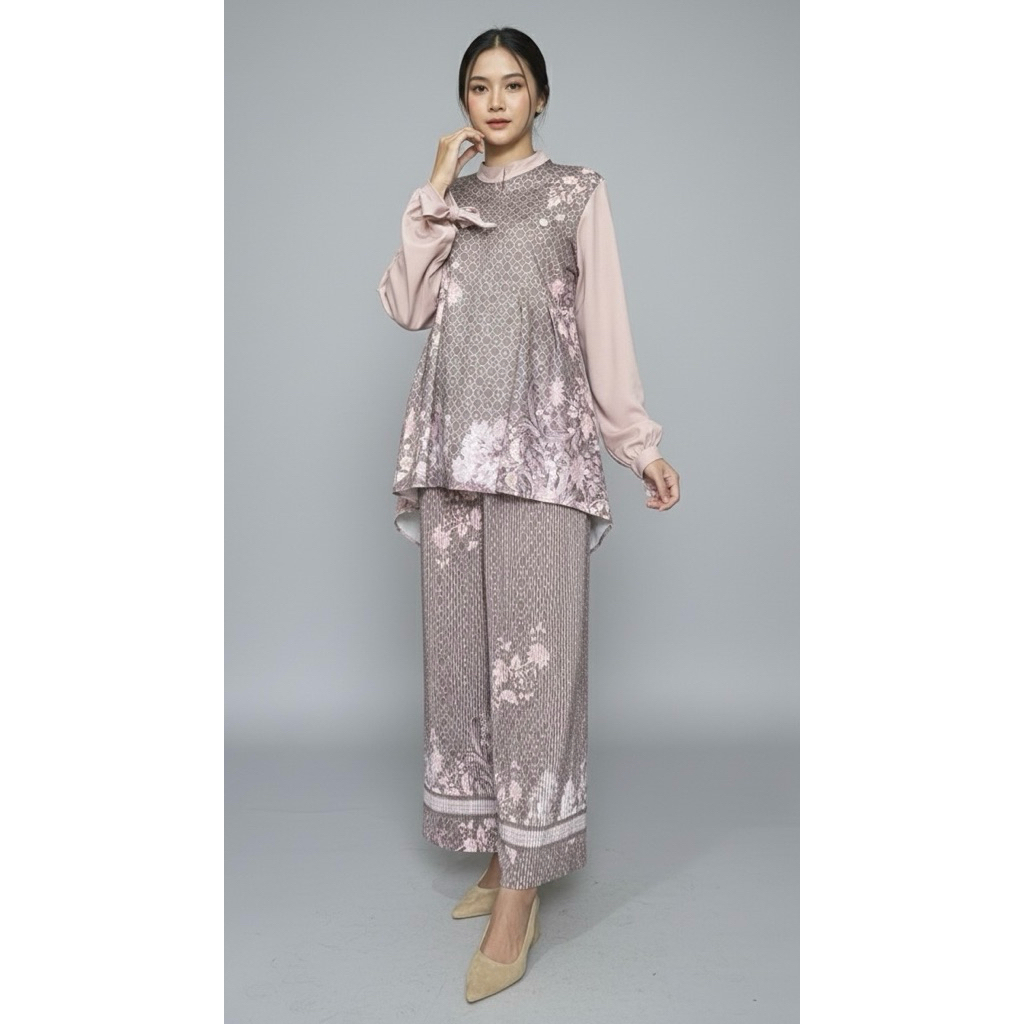 One Set Wanita Kekinian Celana Kulot