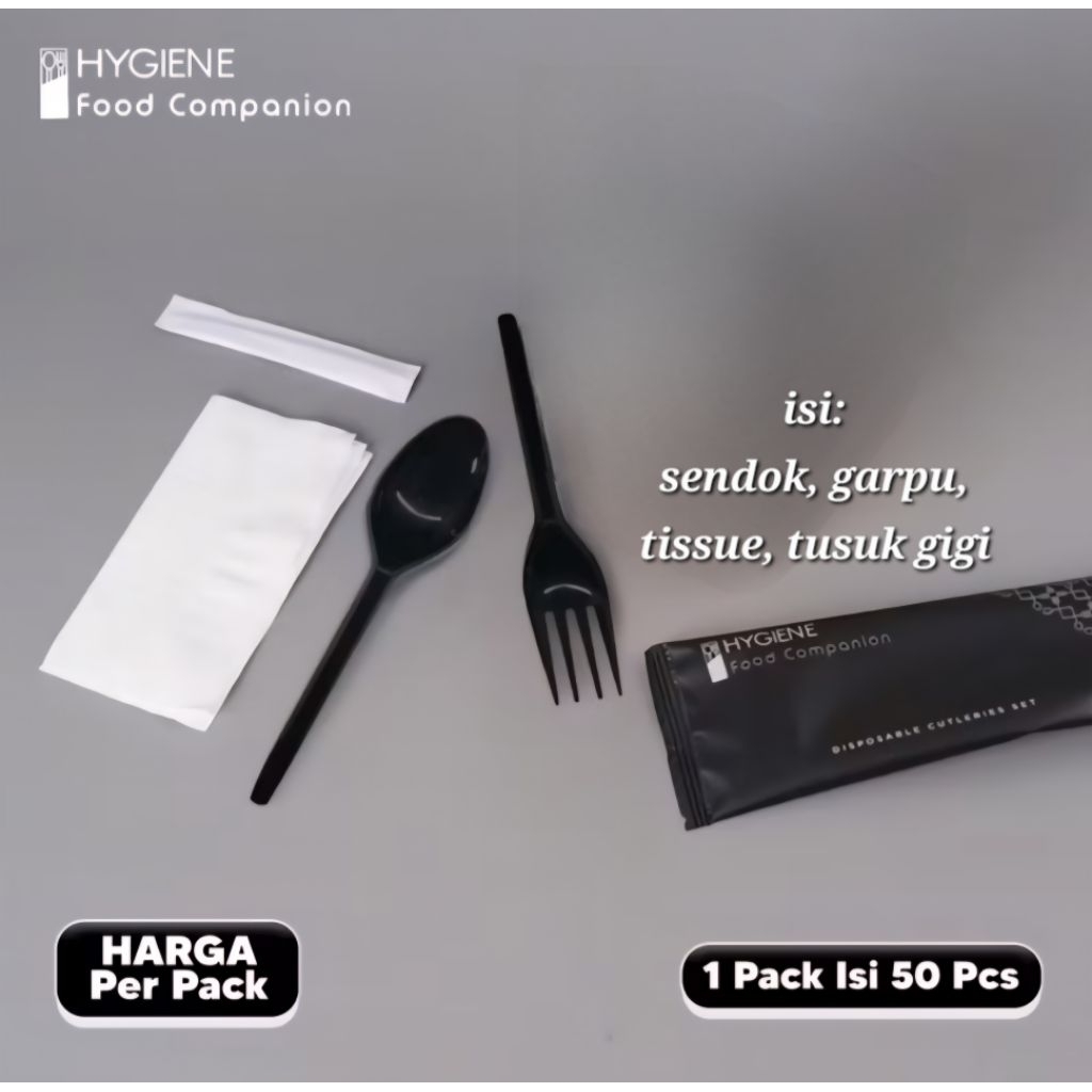 SET SENDOK GARPU PLASTIK PREMIUM/ HYGIENE