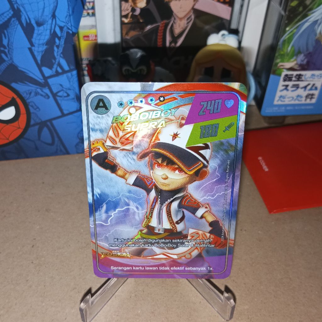 Boboiboy Supra A Holo Foil Pek Fusion Boboiboy Monsta Galaxy Card