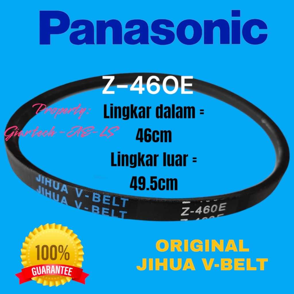 VANBELT V BELT V-BELT MESIN CUCI PANASONIC Z-460E Z 460E 460 E JIHUA PANBEL FANBELT