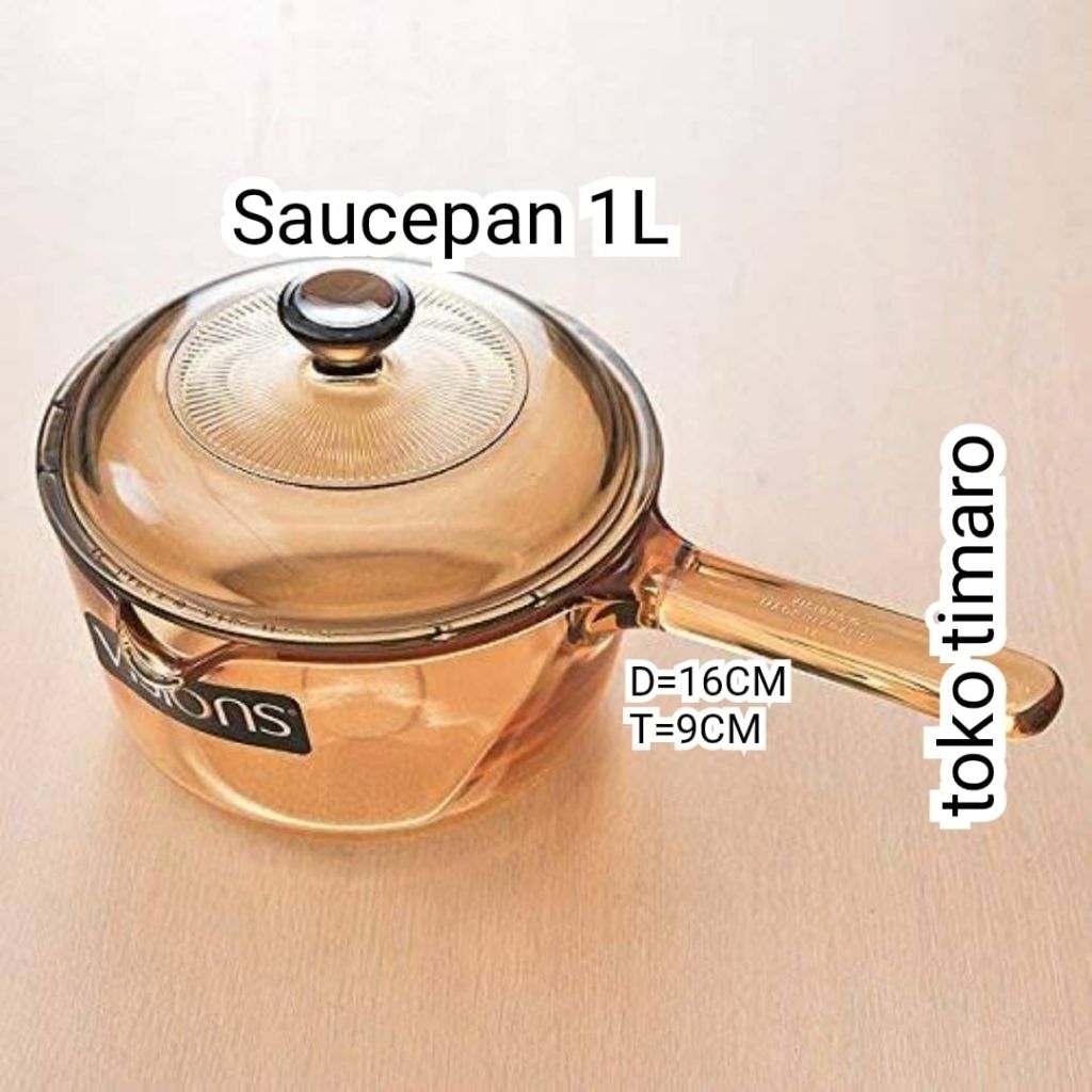 VISIONS SAUCEPAN PANCI MASAK KACA 1L