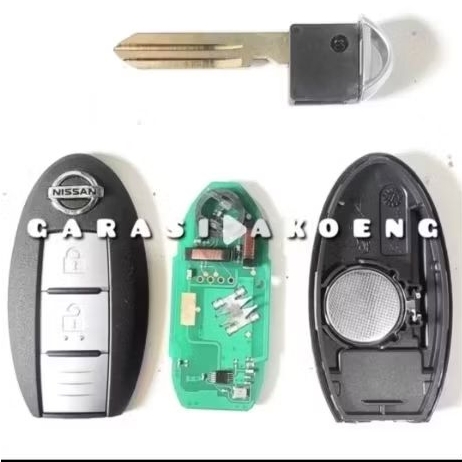 Remote Kunci Nissan Juke Navara Evalia Patrol Xtrail T31 3 Tombol 433Mhz Smartkey Smart Key Less Key