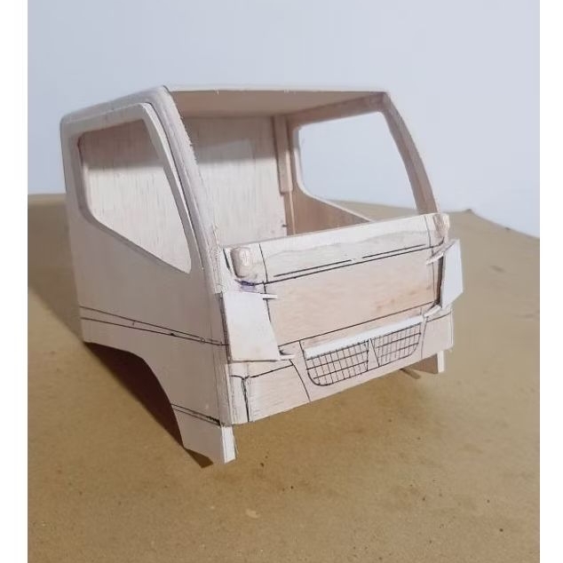 KABIN CANTER miniatur truk mentahan