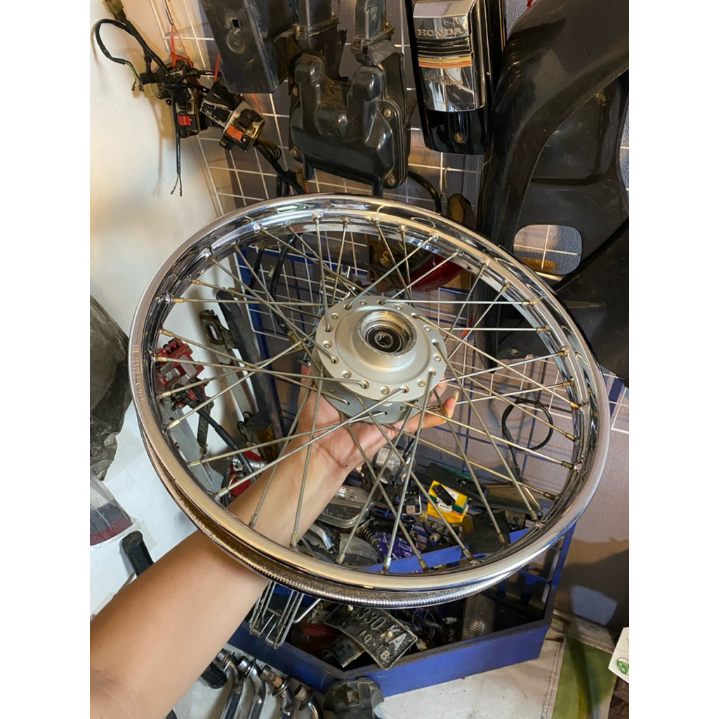 Velg set Tromol Supra Fit New Original Depan Saja