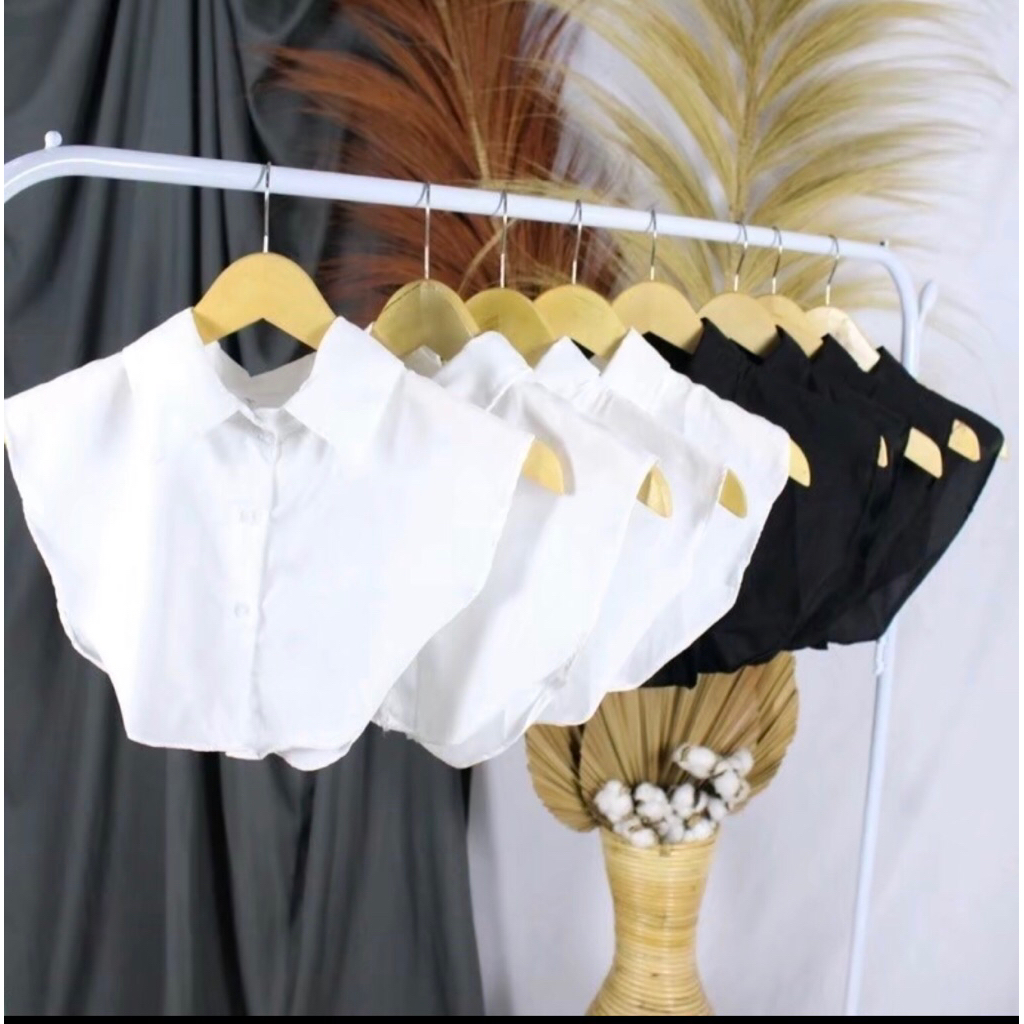 kerah palsu trending pria wanita style kekinian