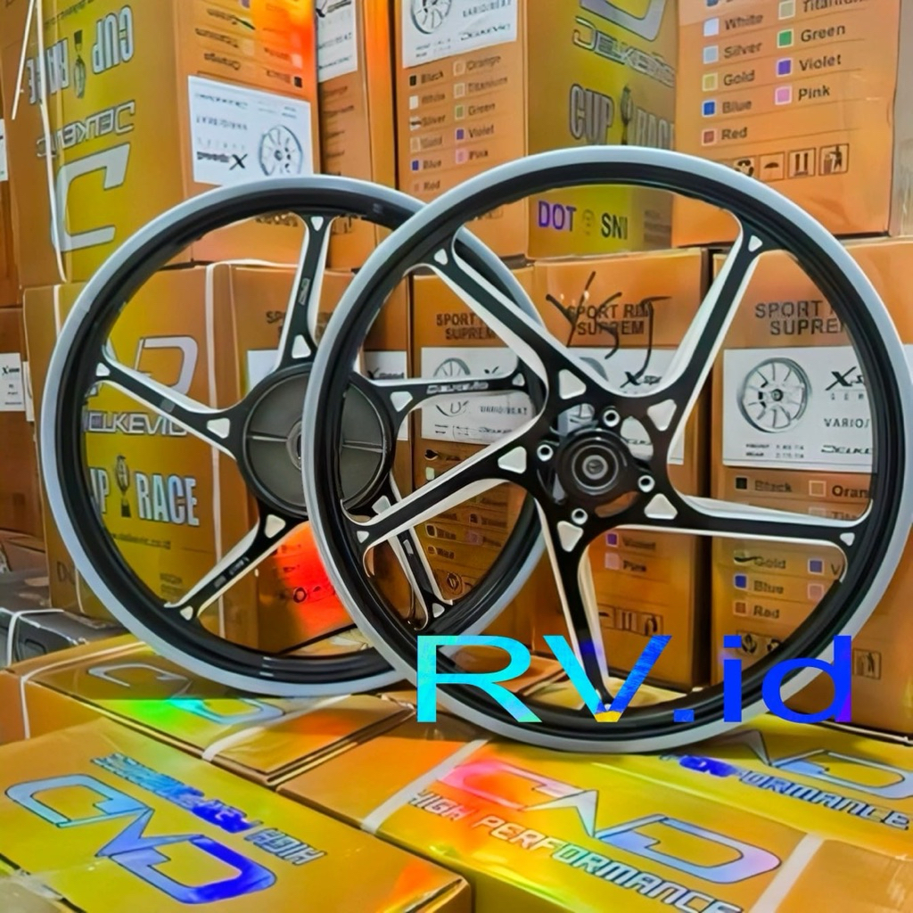 Velg Pelek Racing Delkevic D55 Yamaha FIZR /Jupiter Lama/Vega Lama/Crypton/Alfa /Jupiter Burhan Forc