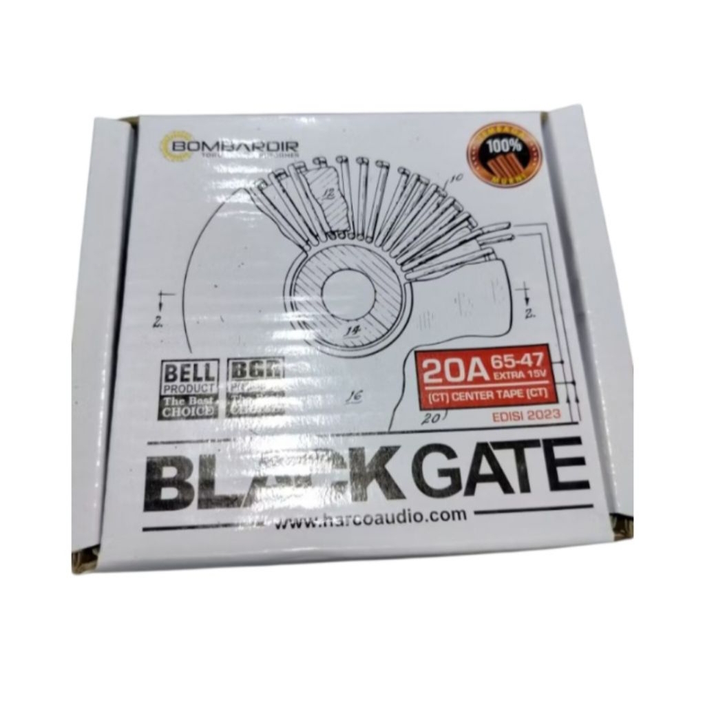 TRAVO TOROID DONAT 20A CT 65V BOMBARDIR BLACKGATE