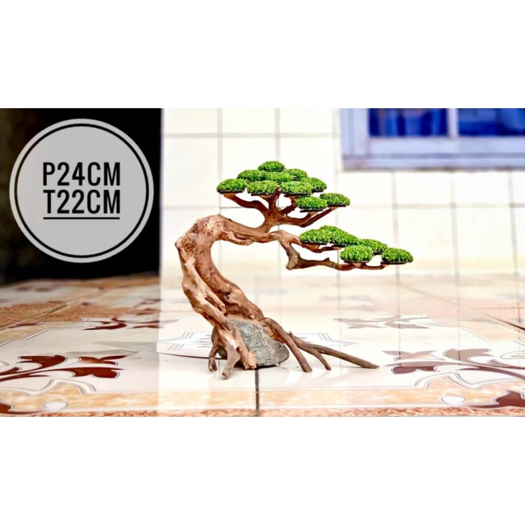 BONSAI AQUASCAPE DAUN SINTETIS