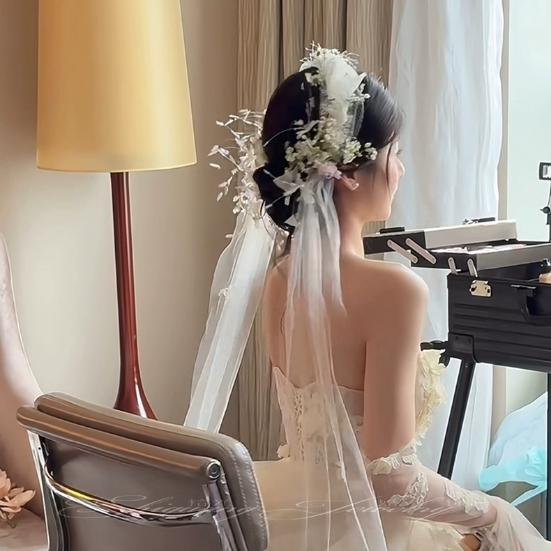 lace flower headband mori style