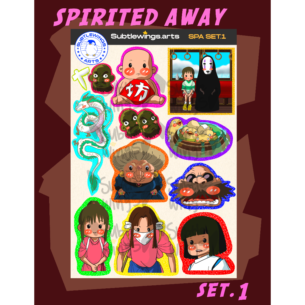 Studio Ghibli Series Stickers | Spirited Away