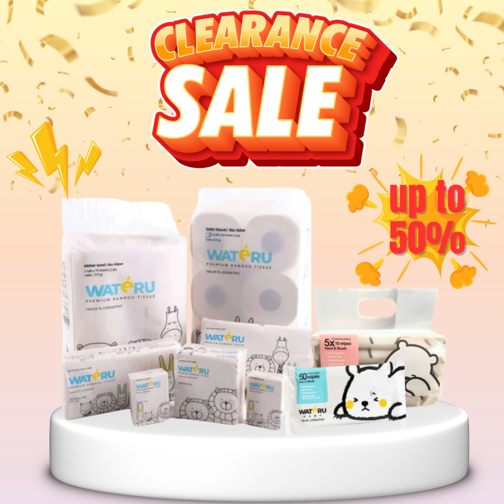 Wateru Premium Bamboo Tissue - Tisu Bambu Natural Aman Paper Towel Toilet-200