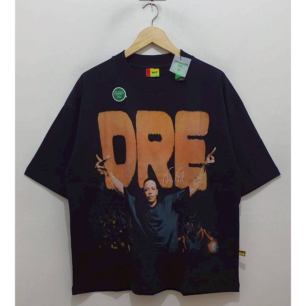 KAOS T-SHIRT OVERSIZE MUSIC DR. DRE HANDS UP BLACK