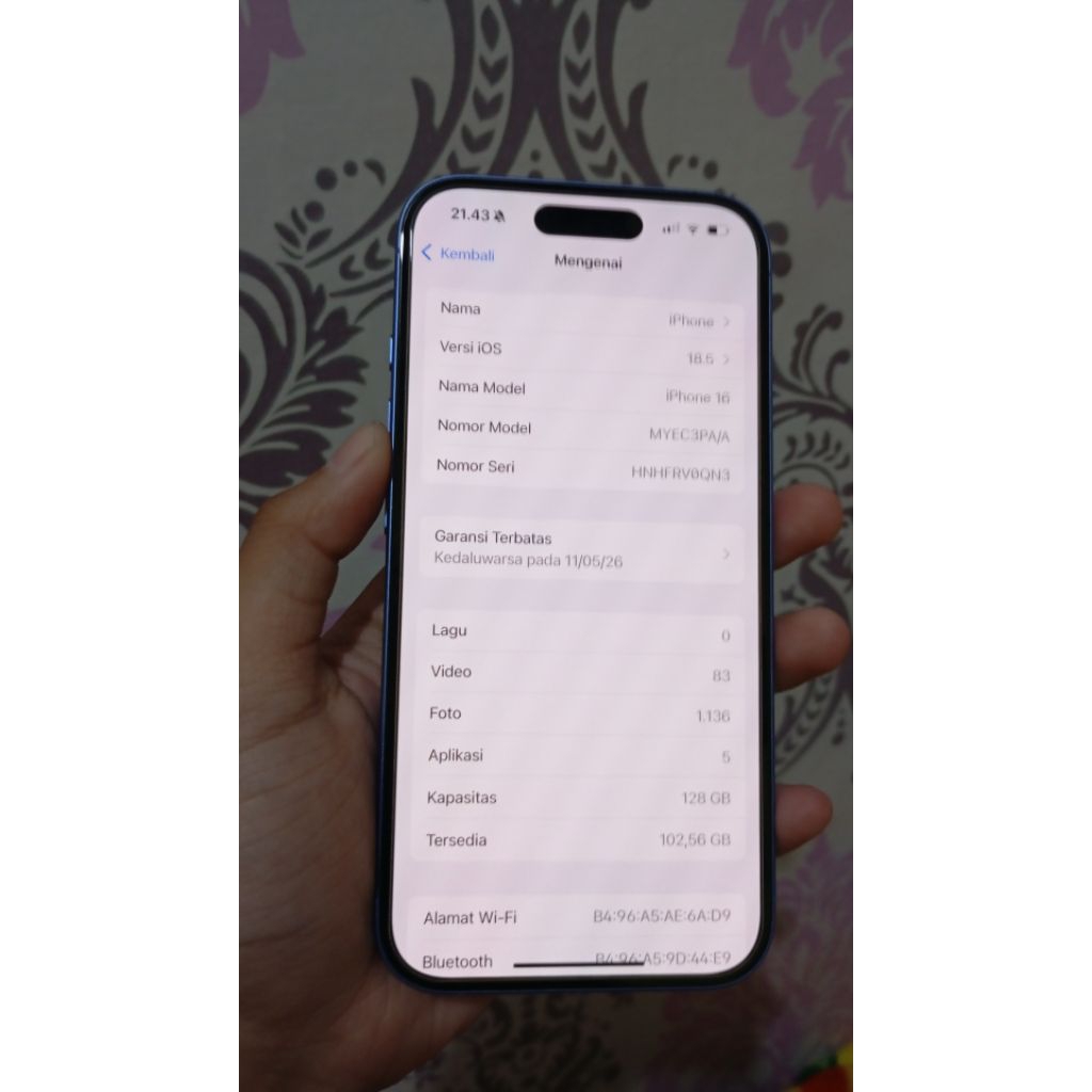 IPHONE 16 SECOND IBOX