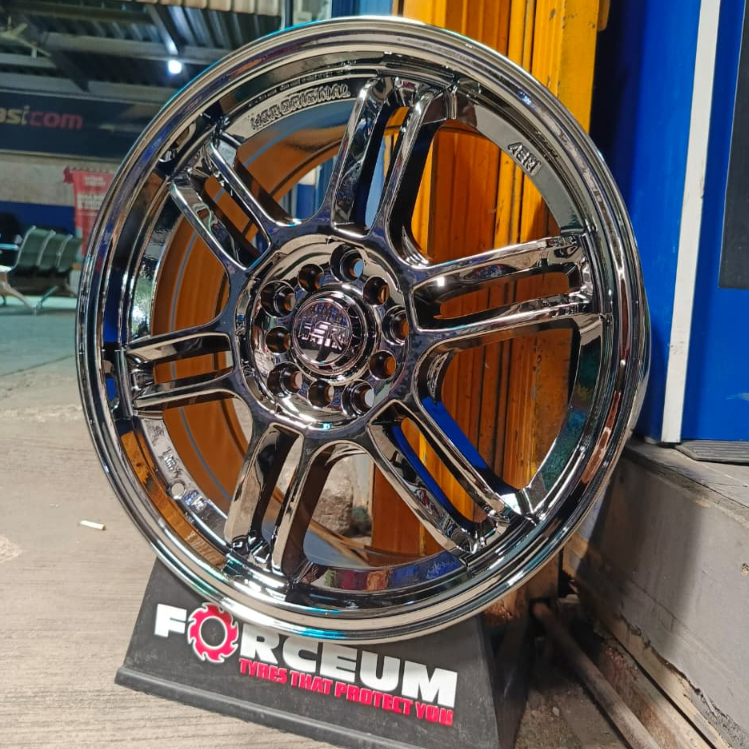 velg racing enkei rpf1 ring 17 black chrome buat mobil sienta avanza new innova brv crv dll hsr aeri