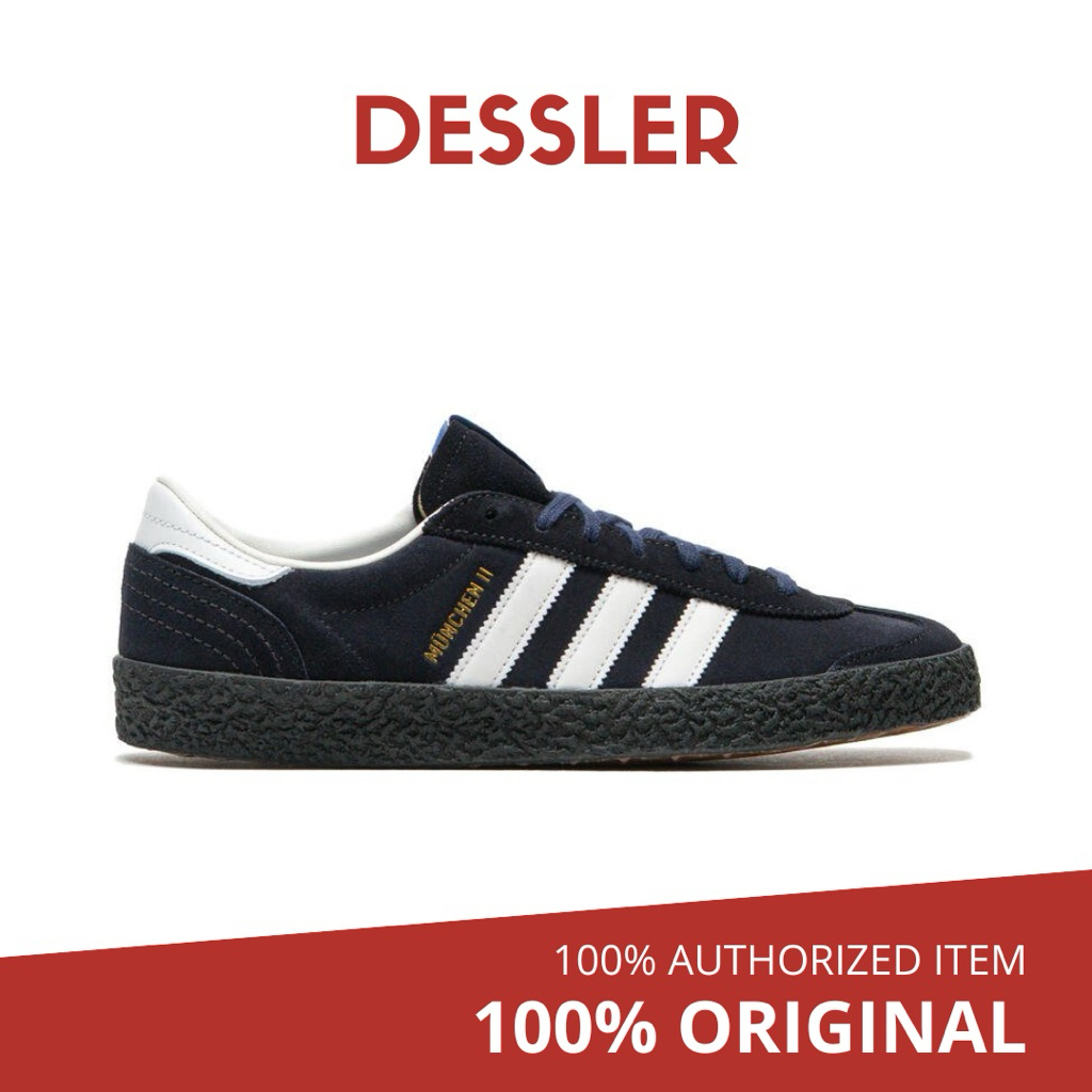 Adidas Munchen II SPZL Black Blue Gum (JR1544)