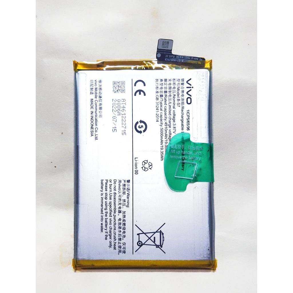 BATRE BATERAI VIVO Y16 NORMAL ORIGINAL COPOTAN