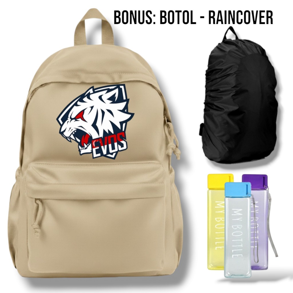tas ransel evos - tas gaming evos - tas sekolah esports - backpack evos biru - tas anak remaja - tas