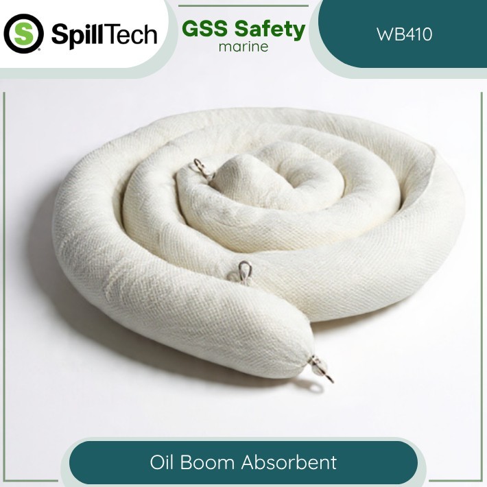 Spilltech WB410 Oil-Only Boom Absorbent - Oil Spill Absorbent Boom - Penyerap Tumpahan Minyak di Air