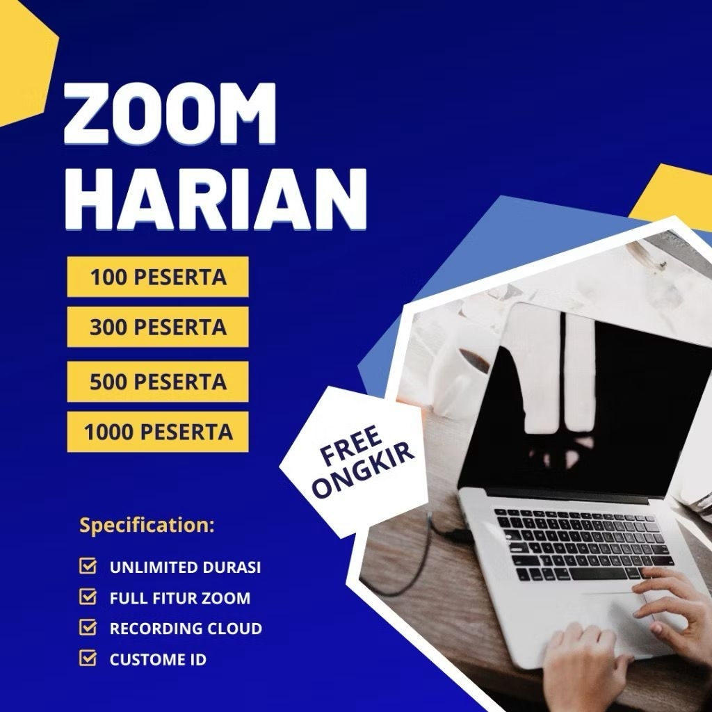 ZOOM PREMIUM HARIAN 100 300 500 1000  VIA CLAIM HOST Tanpa Batas Waktu Full Garansi