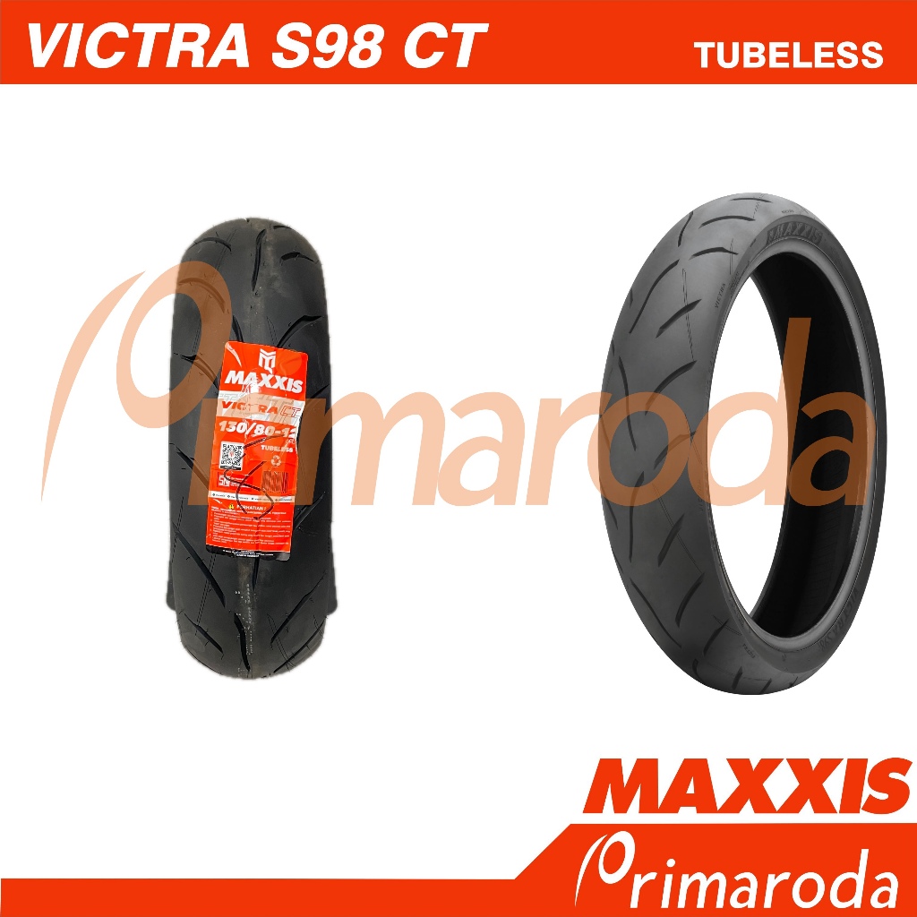 Ban motor MAXXIS Victra S98CT 130/80 Ring 12 Tubeless 130/80-12