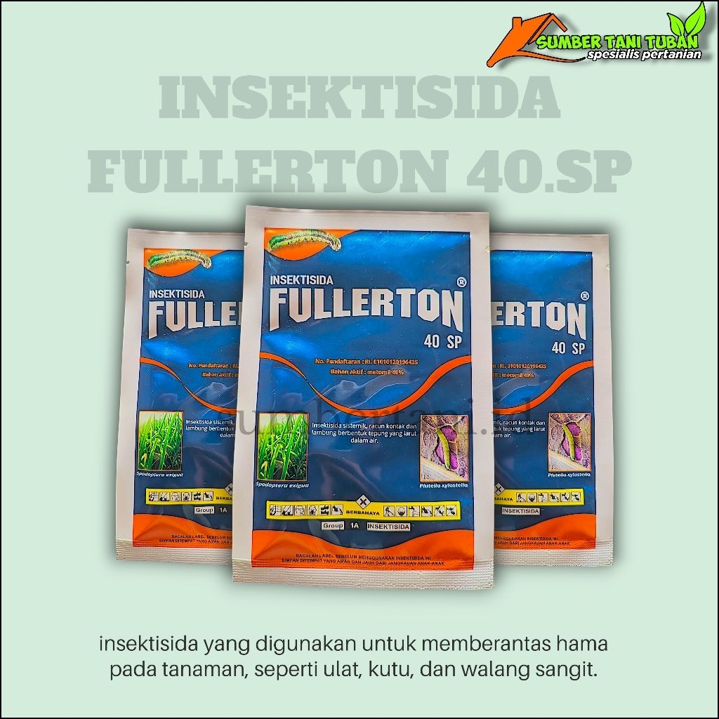 Inektisida FULLERTON 40.SP Pembrantas Ulat,Kutu,Walang sangit, Semut Ulat grayak,kutu daun ( Kemasan