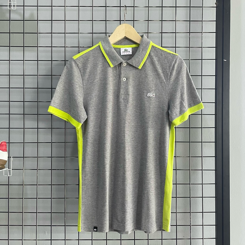 Lacoste Sport Poloshirt in Grey / Kaos Kerah Lacoste Sport