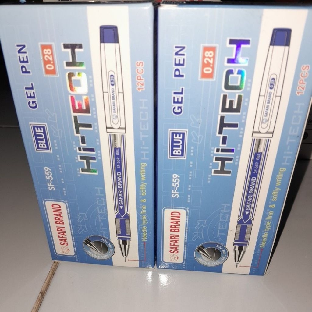 PEN HI-TECH SAFARI BRAND GELL PEN SF-559 0.28 TINTA BIRU (1LUSIN)