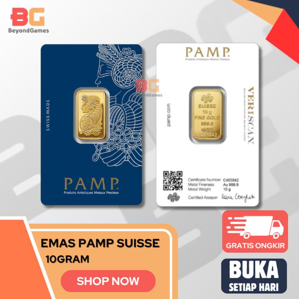 PAMP Suisse Gold Bar Emas Batangan 10gram - ORIGINAL