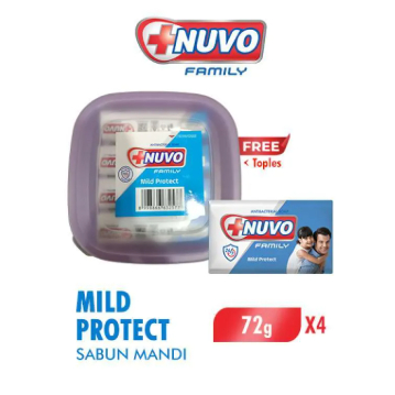 PAKET 4 PCS NUVO SABUN BATANG BIRU